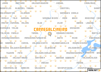 map of Carregal Cimeiro