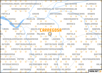 map of Carregosa