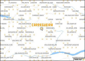 map of Carregueira