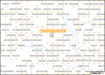 map of Carregueira