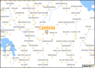 map of Carreño