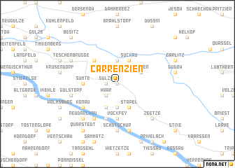 map of Carrenzien