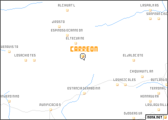 map of Carreón