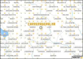 map of Carrera de Palma