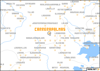 map of Carrera Palmas