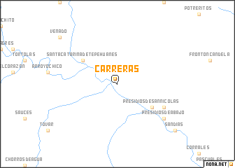 map of Carreras