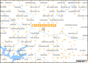 map of Carrera Verde