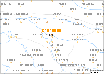 map of Carresse