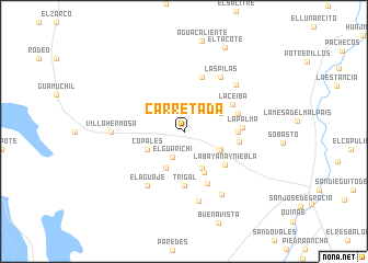map of Carretada