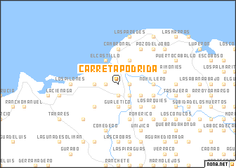 map of Carreta Podrida