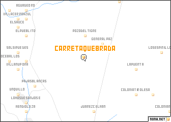 map of Carreta Quebrada