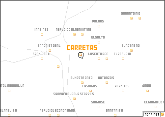 map of Carretas