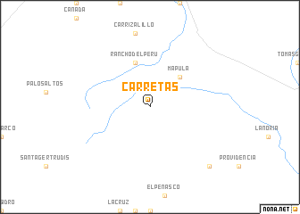 map of Carretas