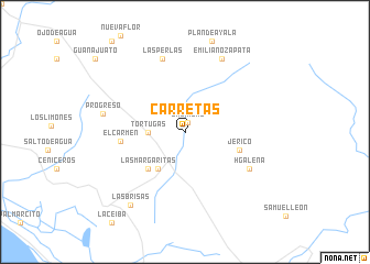 map of Carretas