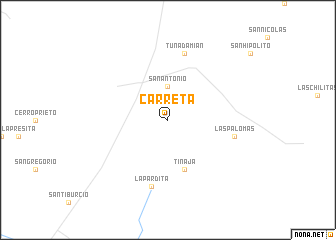 map of Carreta