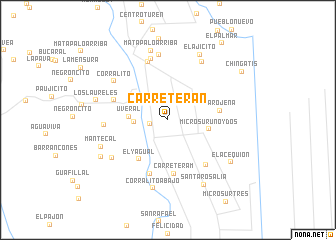 map of Carretera N