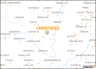 map of Carretones