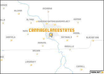 map of Carriage Lane Estates