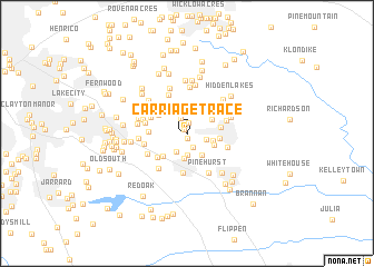 map of Carriage Trace