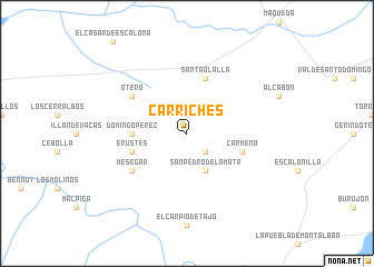 map of Carriches