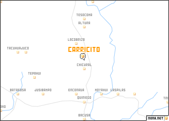 map of Carricito