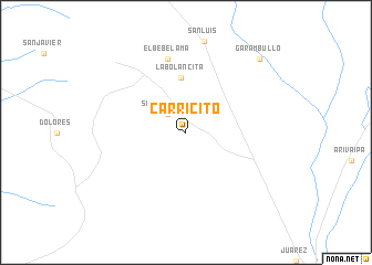 map of Carricito