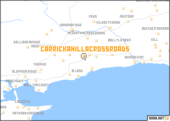 map of Carrickahilla Cross Roads