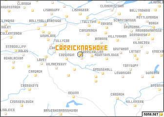 map of Carricknashoke