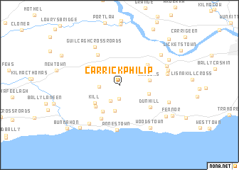 map of Carrickphilip