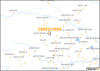 map of Carrickroe