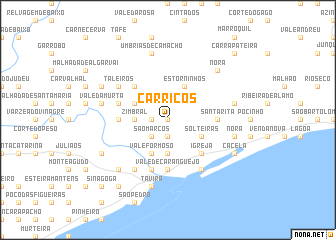 map of Carriços