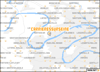 map of Carrières-sur-Seine