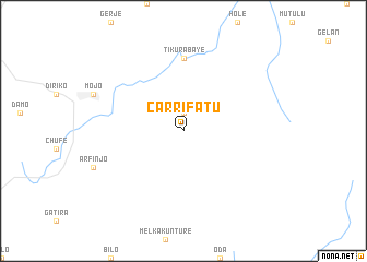 map of Carrifatu