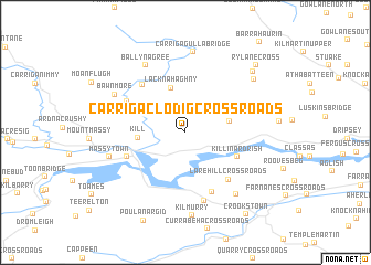 map of Carrigaclodig Cross Roads