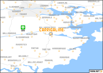 map of Carrigaline