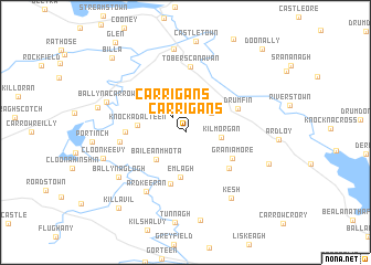 map of Carrigans