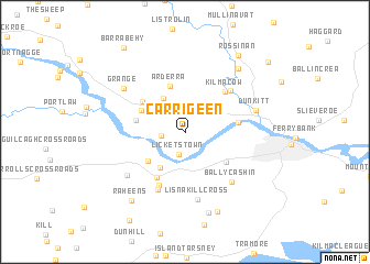 map of Carrigeen