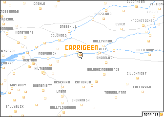 map of Carrigeen