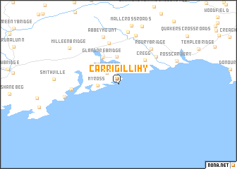 map of Carrigillihy