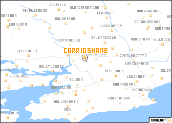 map of Carrigshane