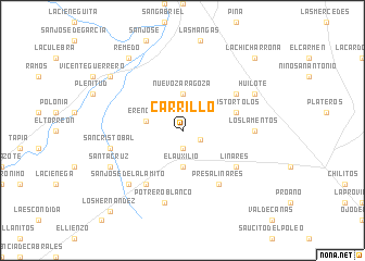 map of Carrillo