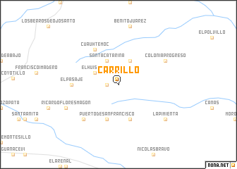 map of Carrillo