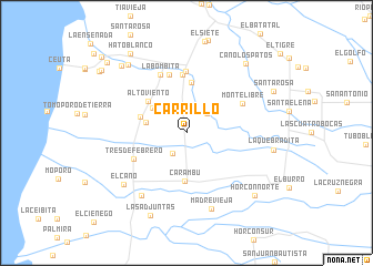 map of Carrillo