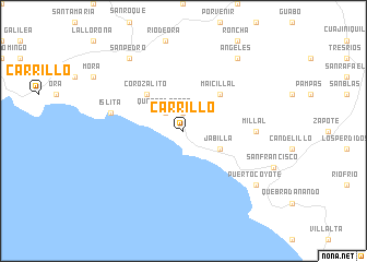 map of Carrillo