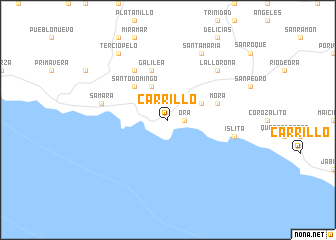 map of Carrillo