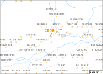 map of Carril