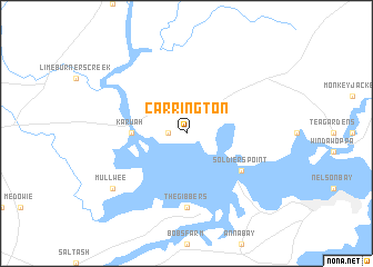 map of Carrington