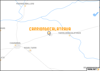 map of Carrión de Calatrava