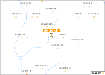 map of Carrizal