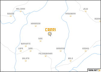 map of Carri